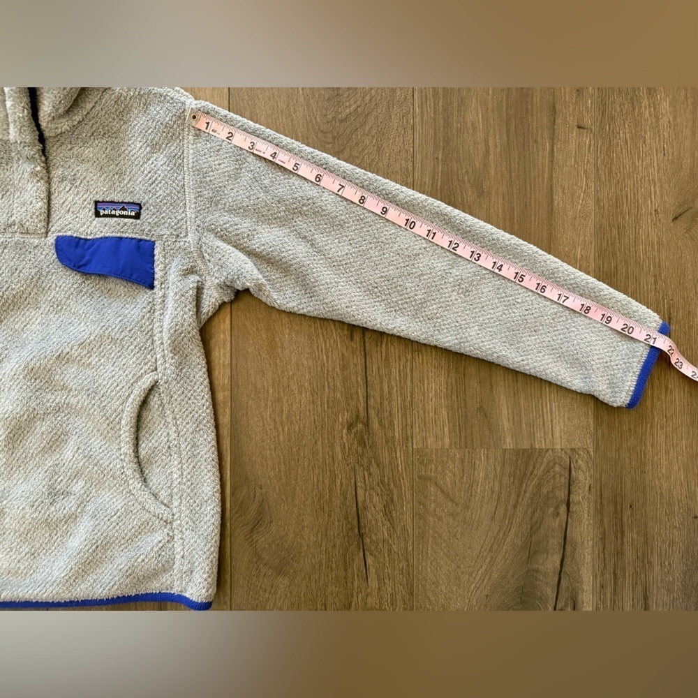 Patagonia Polartec Thermal Pro Womens Jacket Gray Blue Sweater Pullover XXS - Picture 6 of 9